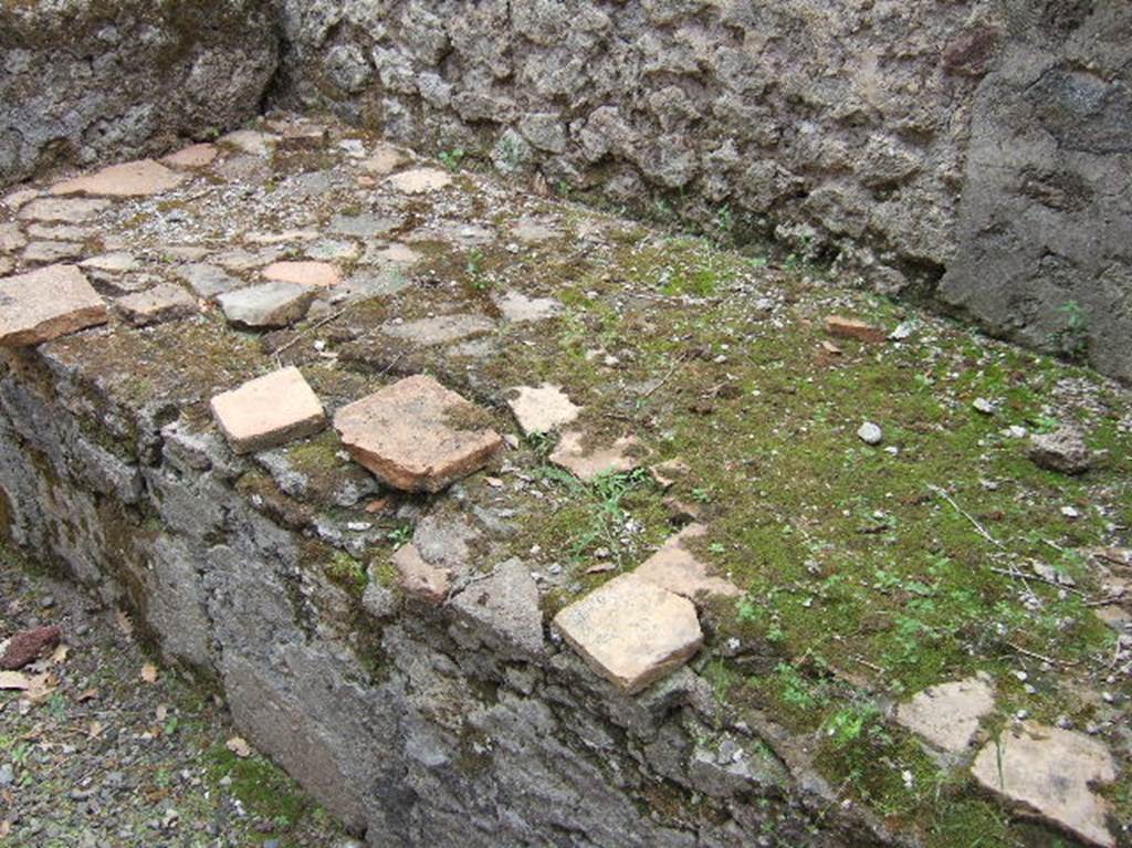 VIII.2.39 Pompeii. May 2006. Hearth in kitchen d’.