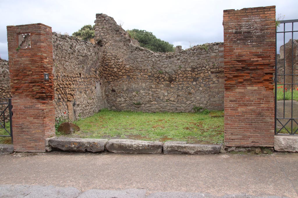 VIII.3.5 Pompeii. May 2024. Looking south to entrance doorway. Photo courtesy of Klaus Heese.