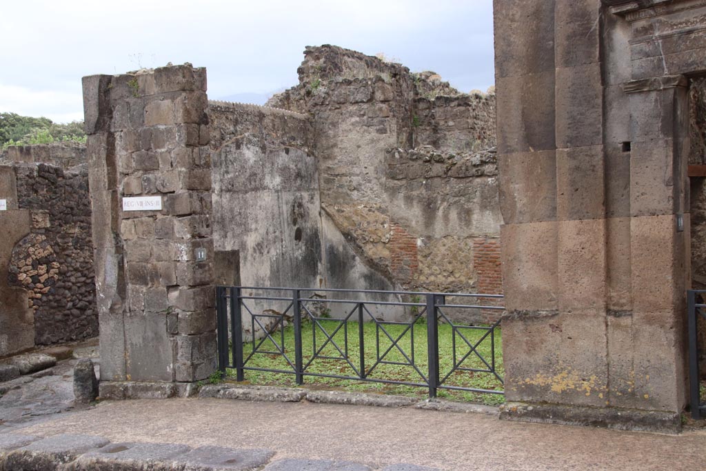 VIII.3.11 Pompeii, May 2024. Looking south-east to entrance doorway. Photo courtesy of Klaus Heese.