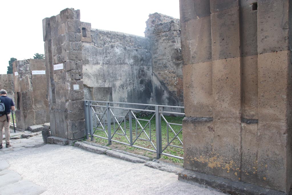 VIII.3.11 Pompeii. October 2023. Looking towards entrance doorway and east wall. Photo courtesy of Klaus Heese.