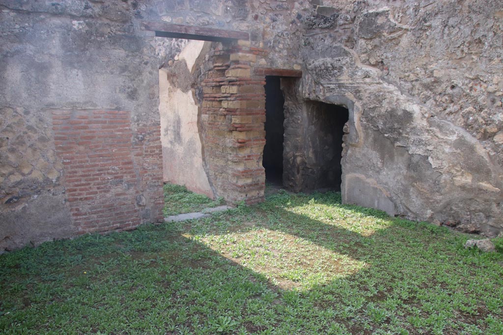 VIII.3.11 Pompeii. October 2023. Doorways to rooms in south-west corner. Photo courtesy of Klaus Heese.