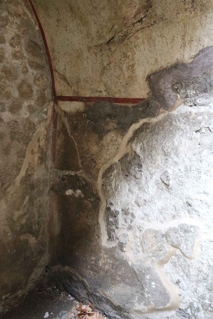 VIII.3.11, Pompeii. December 2018. 
Cubiculum, north-west corner. Photo courtesy of Aude Durand.
