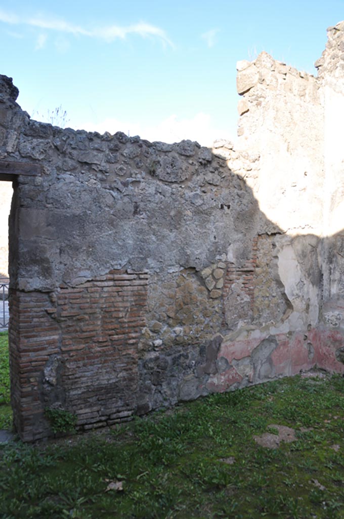 VIII.3.12 Pompeii. January 2024. 
Looking north-east along north wall of triclinium. Photo courtesy of Domenico Esposito.
