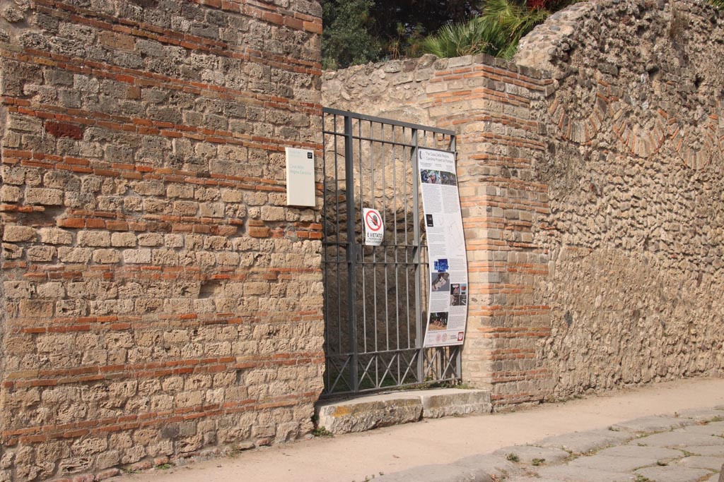 VIII.3.14 Pompeii. October 2023. Entrance doorway. Photo courtesy of Klaus Heese.