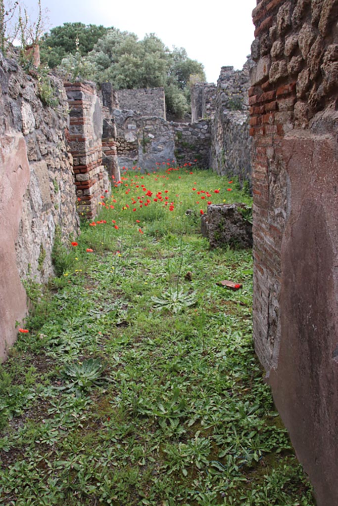 VIII.3.21 Pompeii. May 2010. Looking east from entrance corridor. Photo courtesy of Klaus Heese.