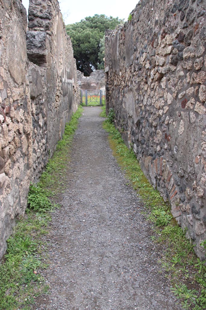 VIII.3.24 Pompeii. May 2024. 
Looking east along entrance corridor/fauces. Photo courtesy of Klaus Heese.
