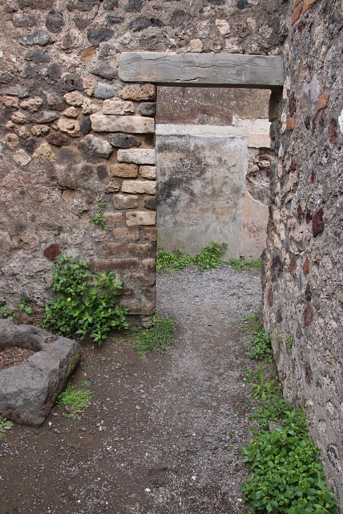 VIII.3.24 Pompeii. May 2024. 
Looking north towards doorway to entrance corridor. Photo courtesy of Klaus Heese.
