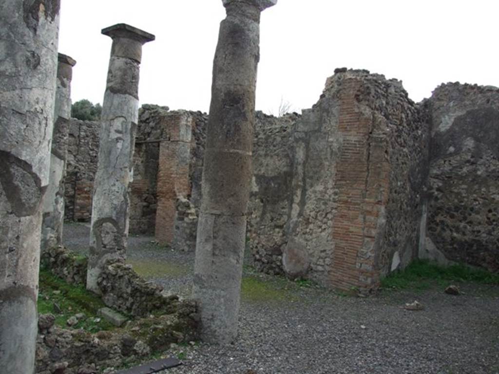 VIII.3.27 Pompeii.  December 2007.  Looking south east across garden area.