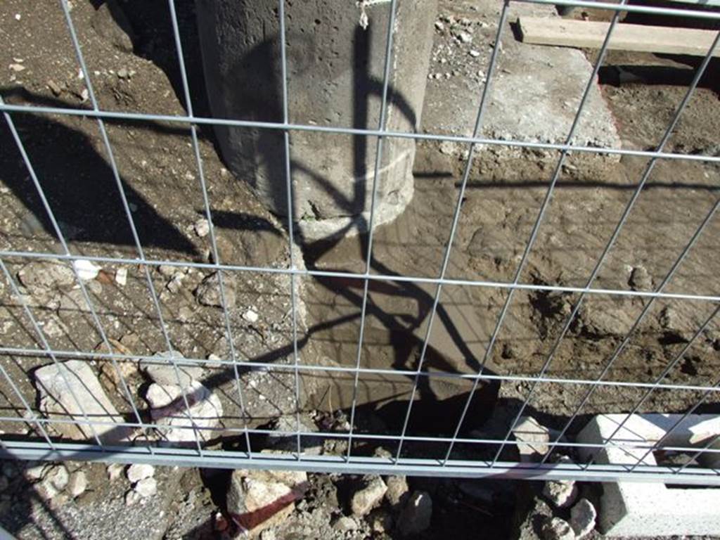 VII.3.32 Pompeii.  March 2009. Excavation on the east side of the Forum.