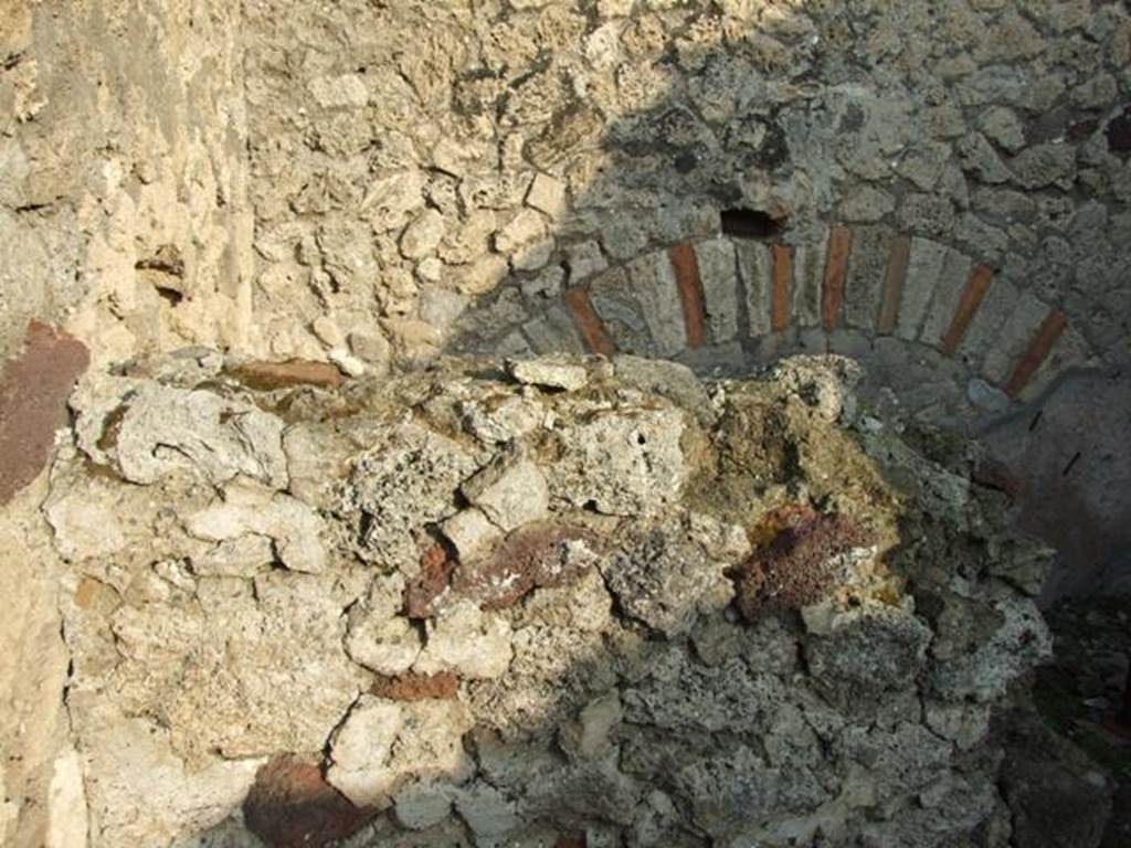 VIII.4.1 Pompeii. December 2007. Work area in rear corridor.