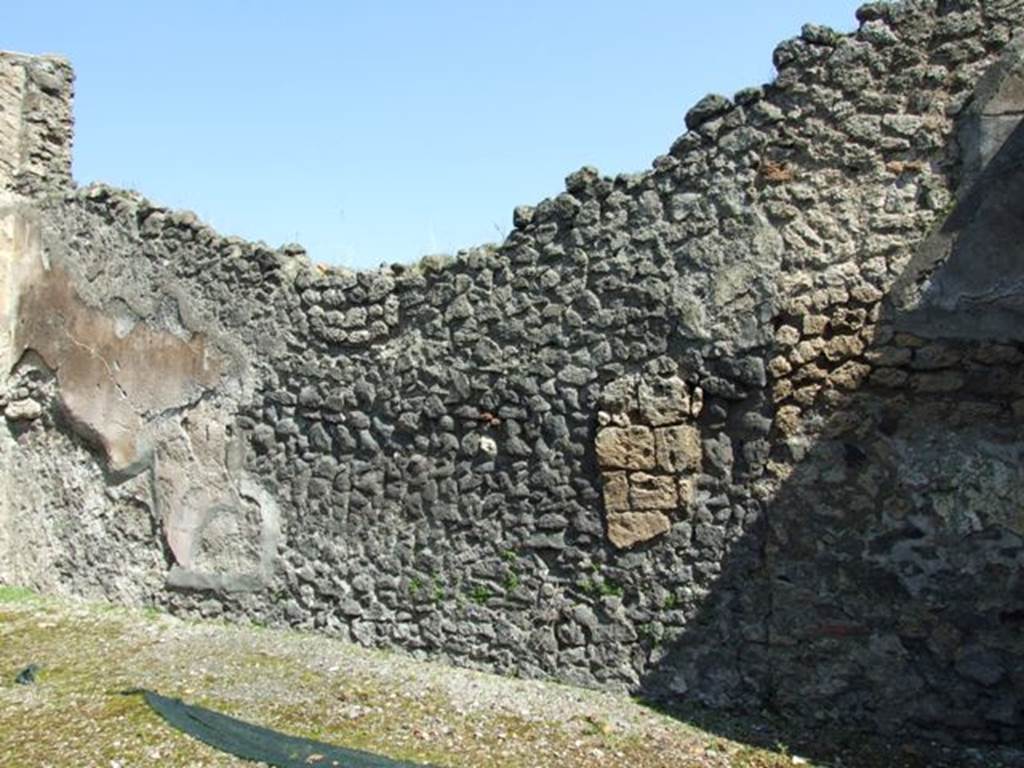 VIII.4.4 Pompeii.  March 2009.  Room 6.  Triclinium. East wall.