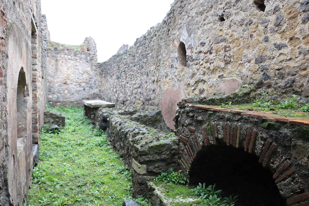 VIII.4.4, Pompeii. December 2018. Room 7, looking north in kitchen. Photo courtesy of Aude Durand.