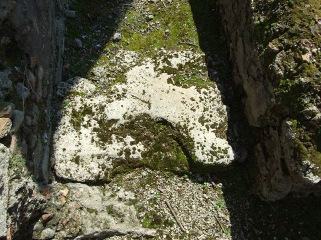 VIII.4.4 Pompeii. March 2009. Room 8, floor of corridor on west side of kitchen.  