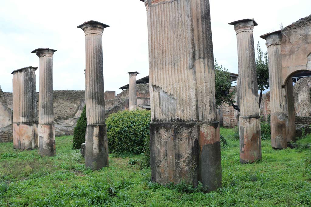 VIII.4.4, Pompeii. December 2018. Looking north-west across garden area, from south-east portico. Photo courtesy of Aude Durand.