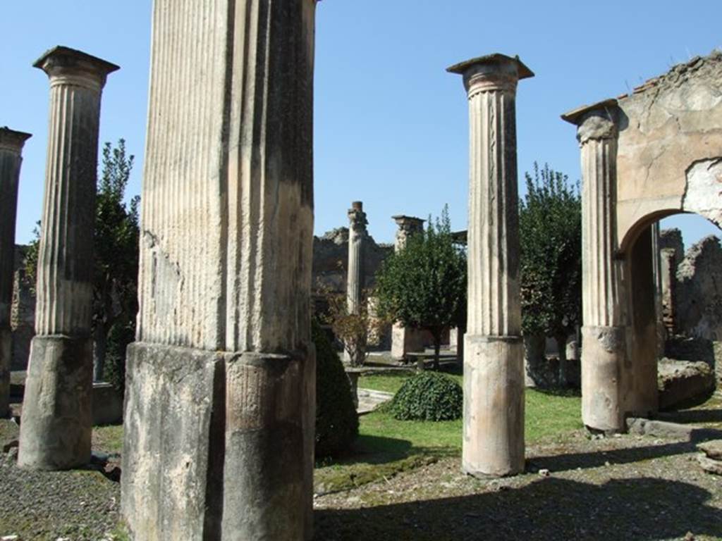 VIII.4.4 Pompeii.  March 2009.  Looking north west across garden.