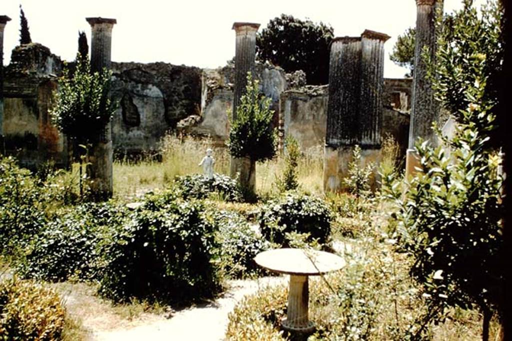 VIII.4.4 Pompeii. 1959. Looking south across garden area. Photo by Stanley A. Jashemski.
Source: The Wilhelmina and Stanley A. Jashemski archive in the University of Maryland Library, Special Collections (See collection page) and made available under the Creative Commons Attribution-Non Commercial License v.4. See Licence and use details.
J59f0304
