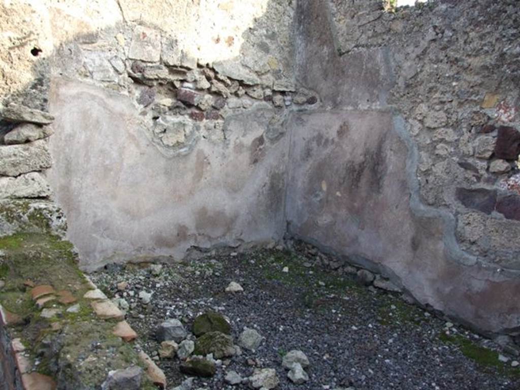 VIII.4.8 Pompeii.  Shop.  December 2007.   Rear room.  South east corner.