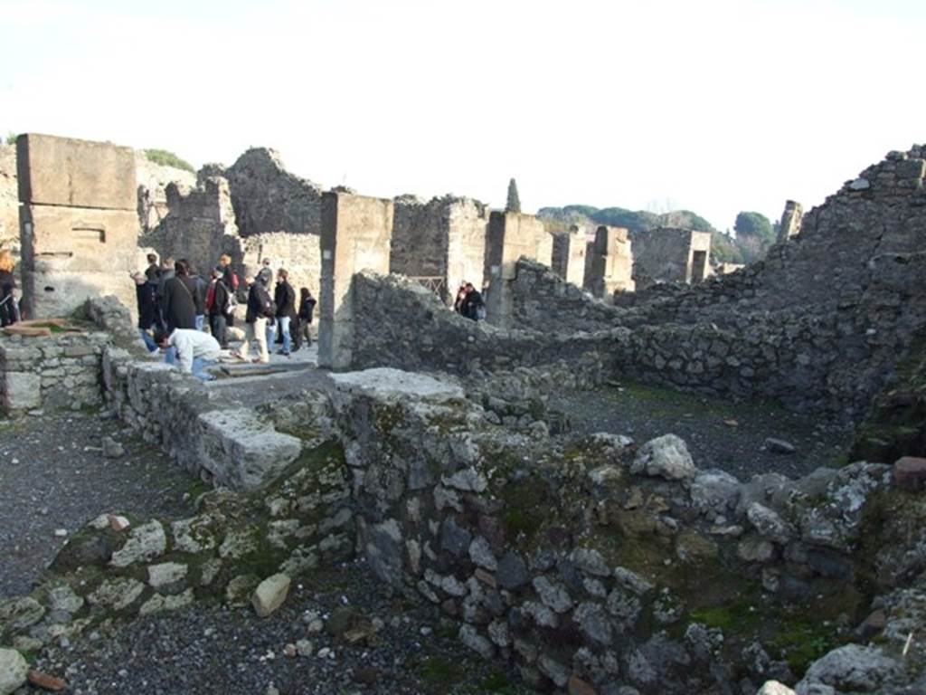 VIII.4.17 Pompeii. December 2007. Looking south-east from rear room into VIII.4.18.