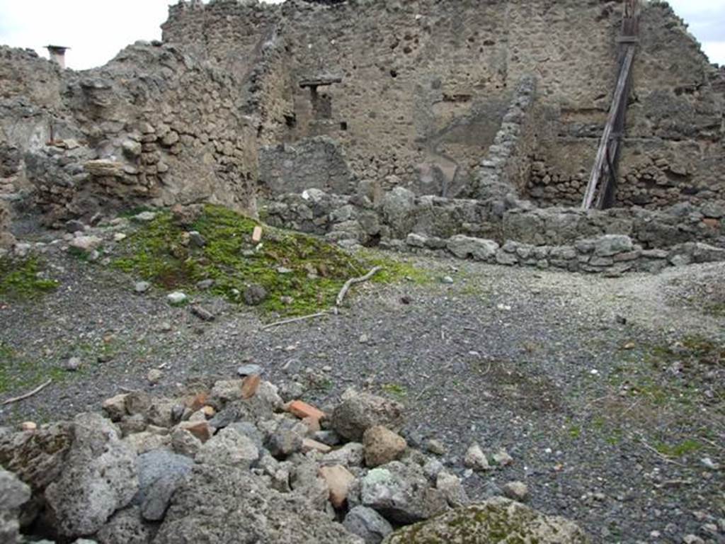 VIII.4.42 Pompeii. December 2007. Looking north-east from VIII.4.41.