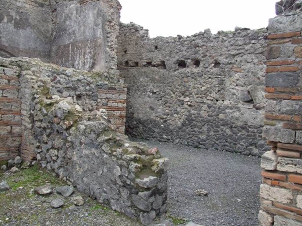 VIII.4.50 Pompeii. December 2007. South wall and doorway leading to VIII.4.49.