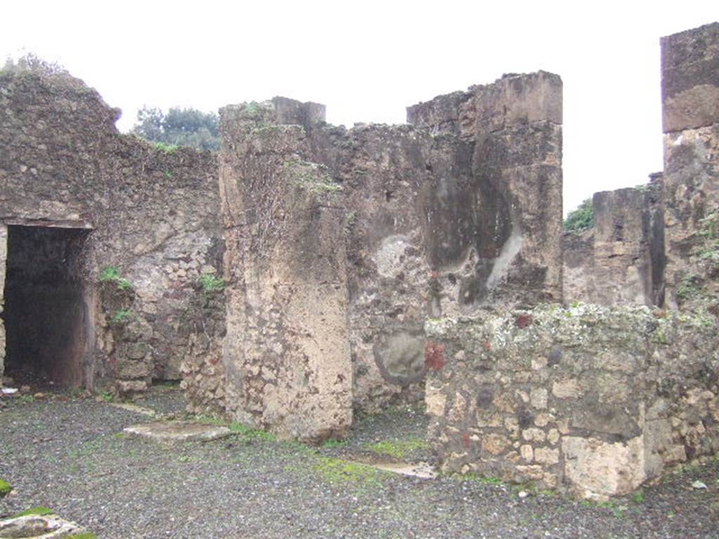 VIII.5.5 Pompeii. December 2005. West side of atrium.