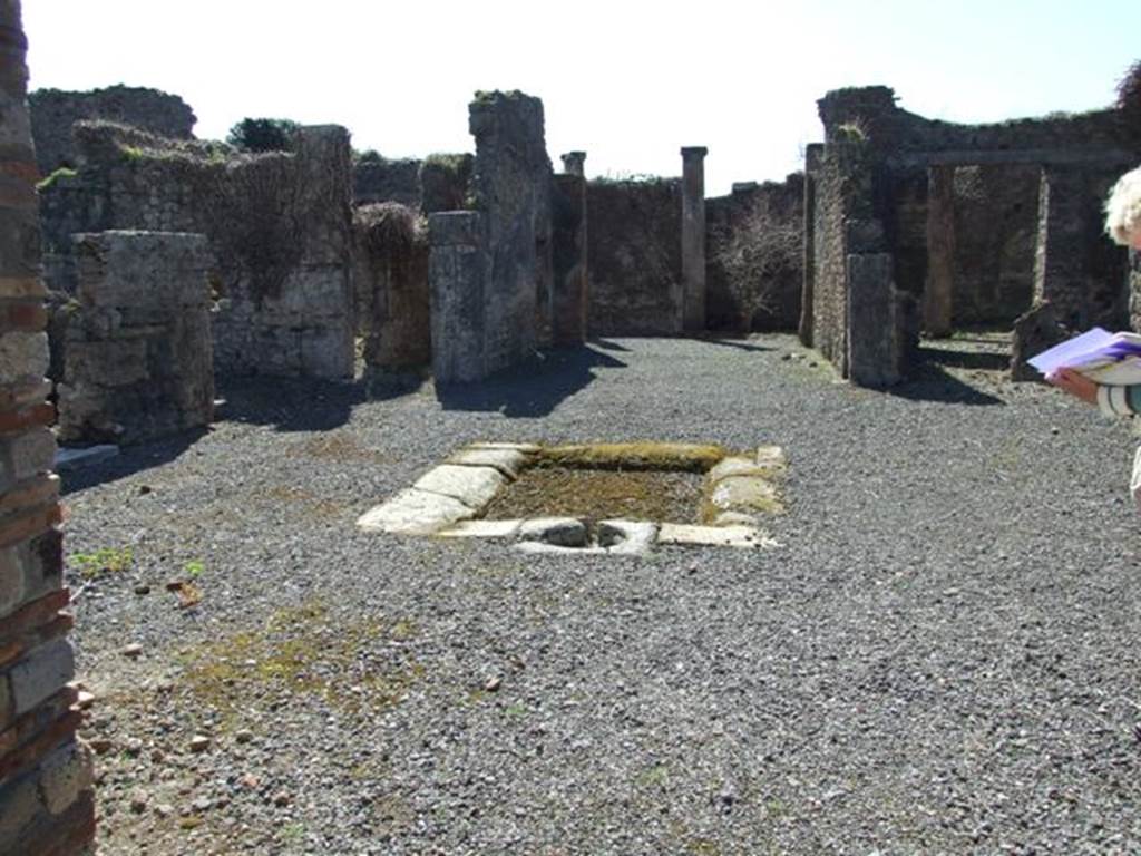 VIII.5.9 Pompeii.  March 2009.  Room 1. Atrium, looking south to Tablinum.