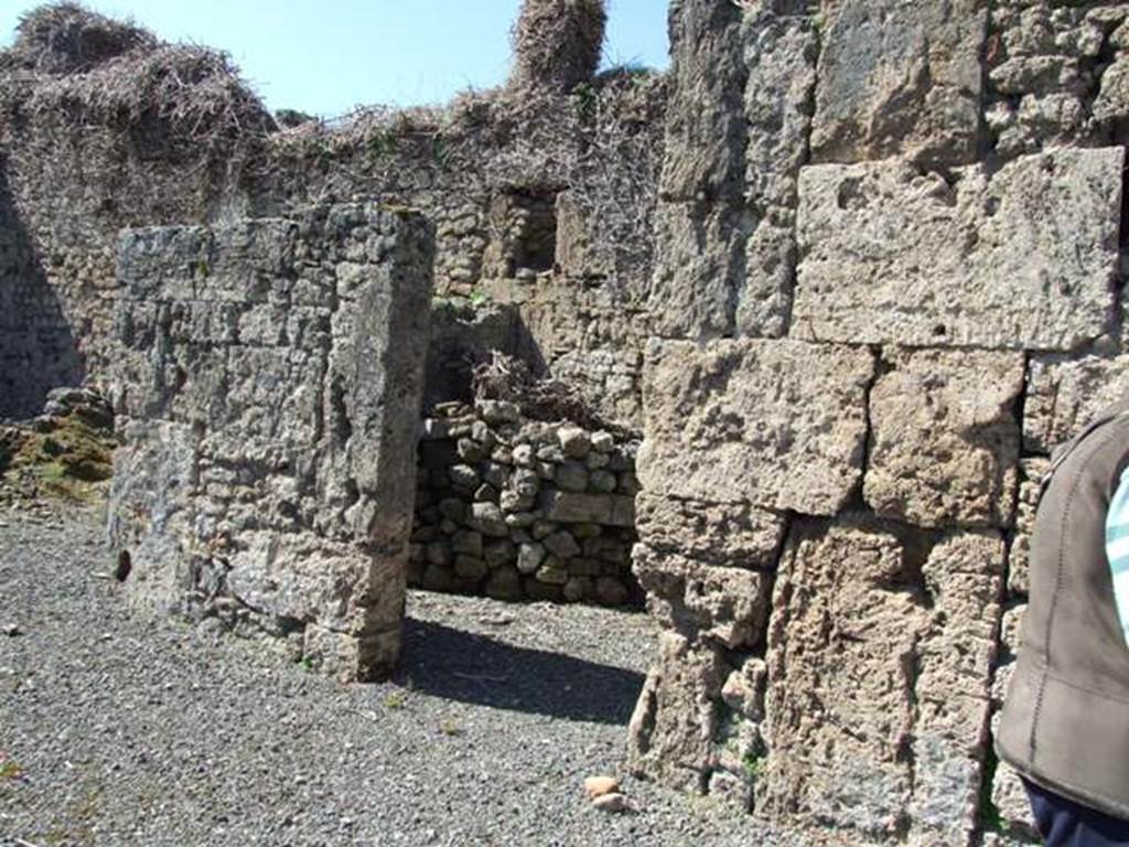 VIII.5.9 Pompeii.  March 2009.  Doorway to Room 3.