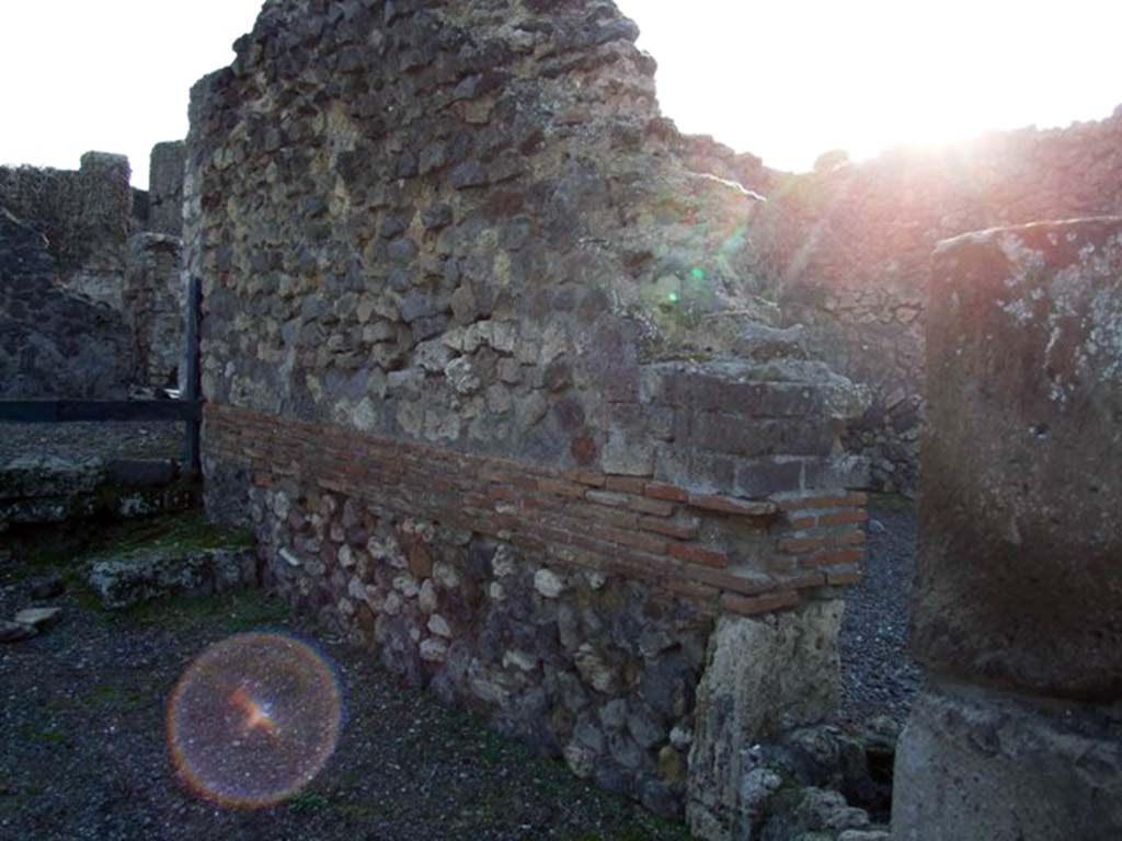 VIII.5.11 Pompeii. December 2007. West wall.