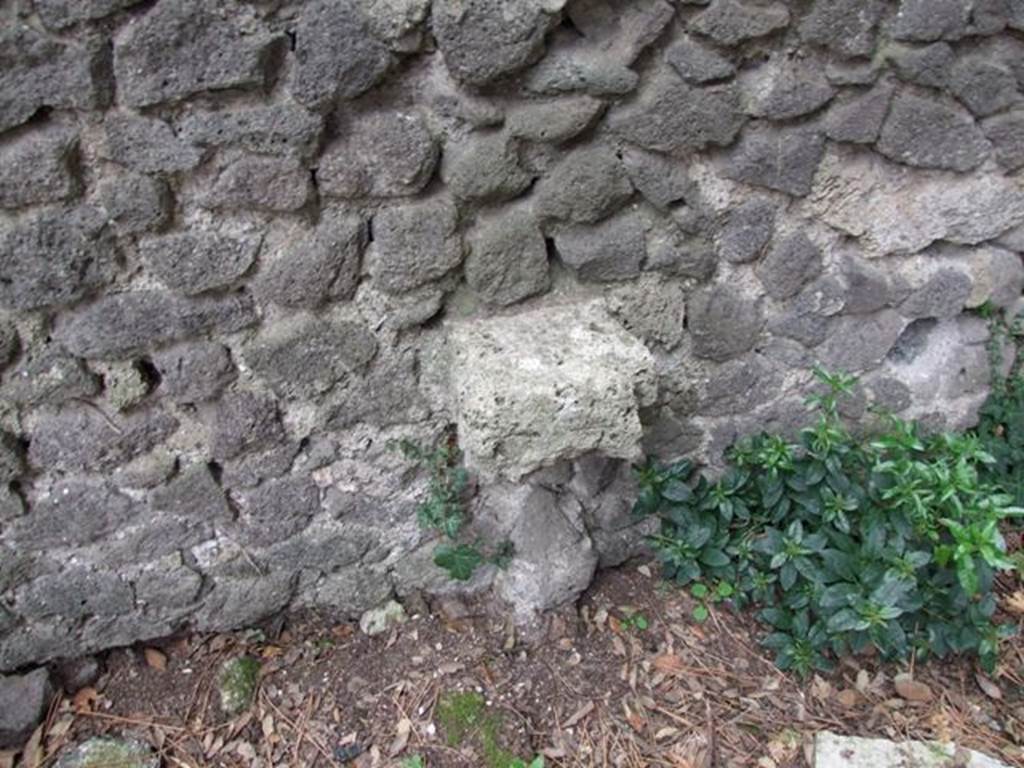 VIII.6.6 Pompeii. December 2007. Structure in east wall.

