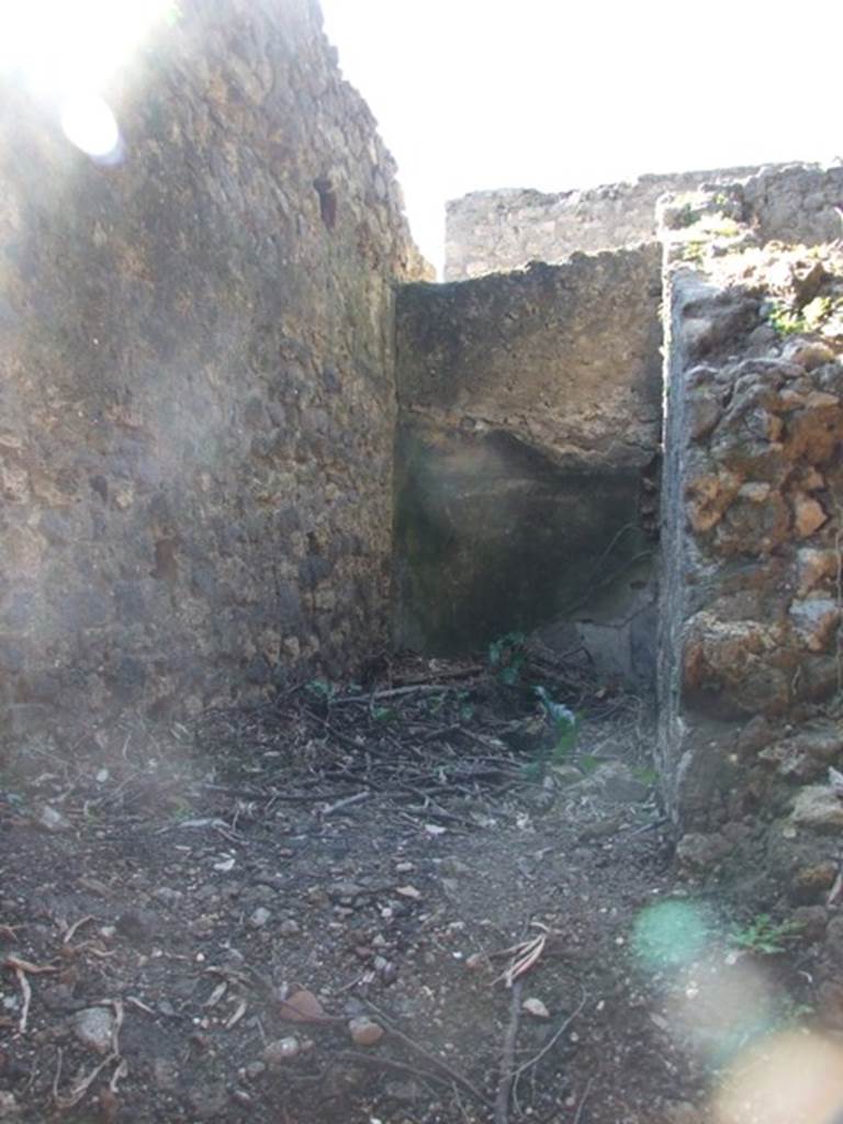 VIII.6.6 Pompeii.  March 2009. Room in the south west corner. Looking west.