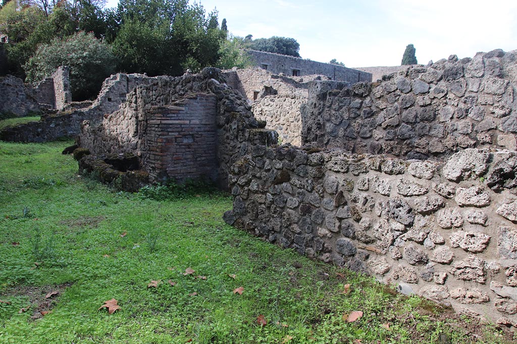 VIII.7.1 Pompeii. October 2024. Looking north-west from entrance doorway. Photo courtesy of Klaus Heese.