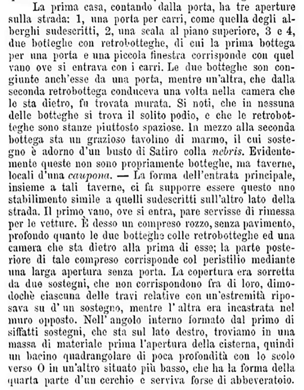 VIII.7.1 Pompeii. 1875. Excavation report.
See Bullettino dell’Instituto di Corrispondenza Archeologica (DAIR), 1875, (p. 126).
