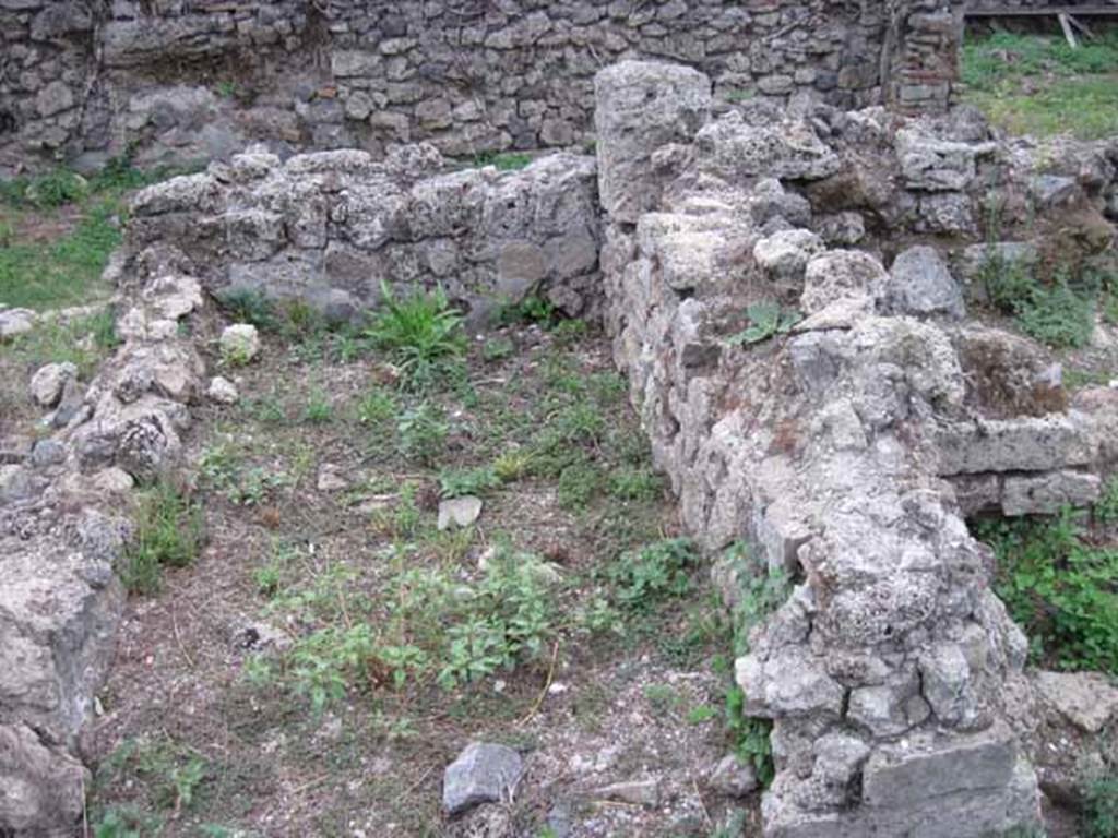 VIII.7.12 Pompeii. September 2010. Small room, cupboard or latrine, the second room south of corridor. Photo courtesy of Drew Baker.

