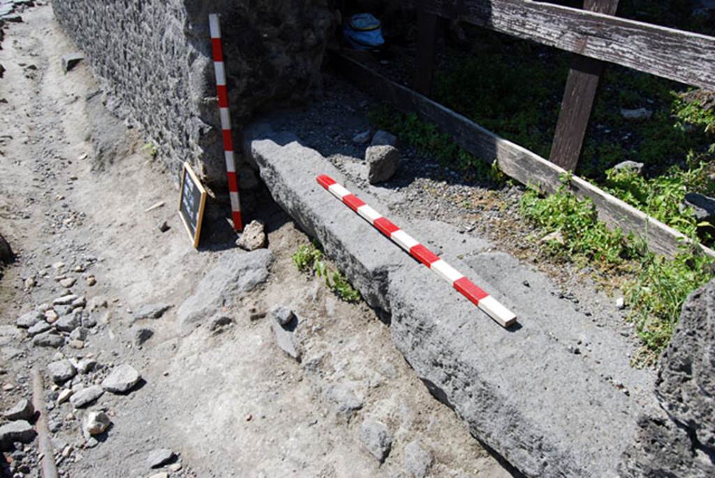 VIII.7.22 Pompeii. June 2009. Threshold or sill. Photo courtesy of Sera Baker.