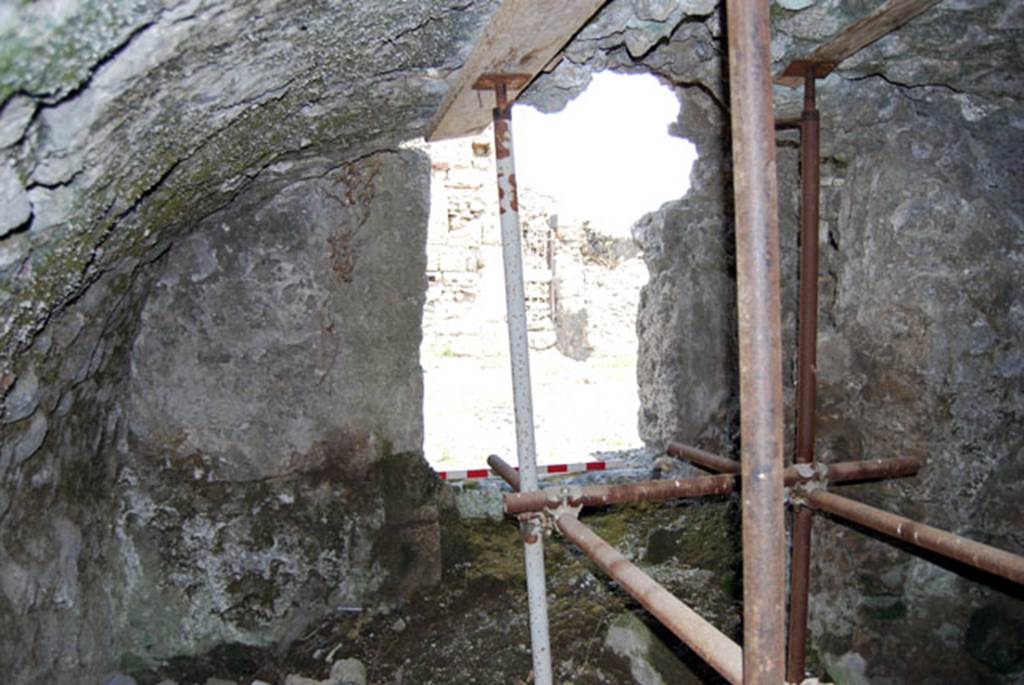 VIII.7.24 Pompeii. June 2009. North side of storage room and doorway to atrium. Photo courtesy of Sera Baker.