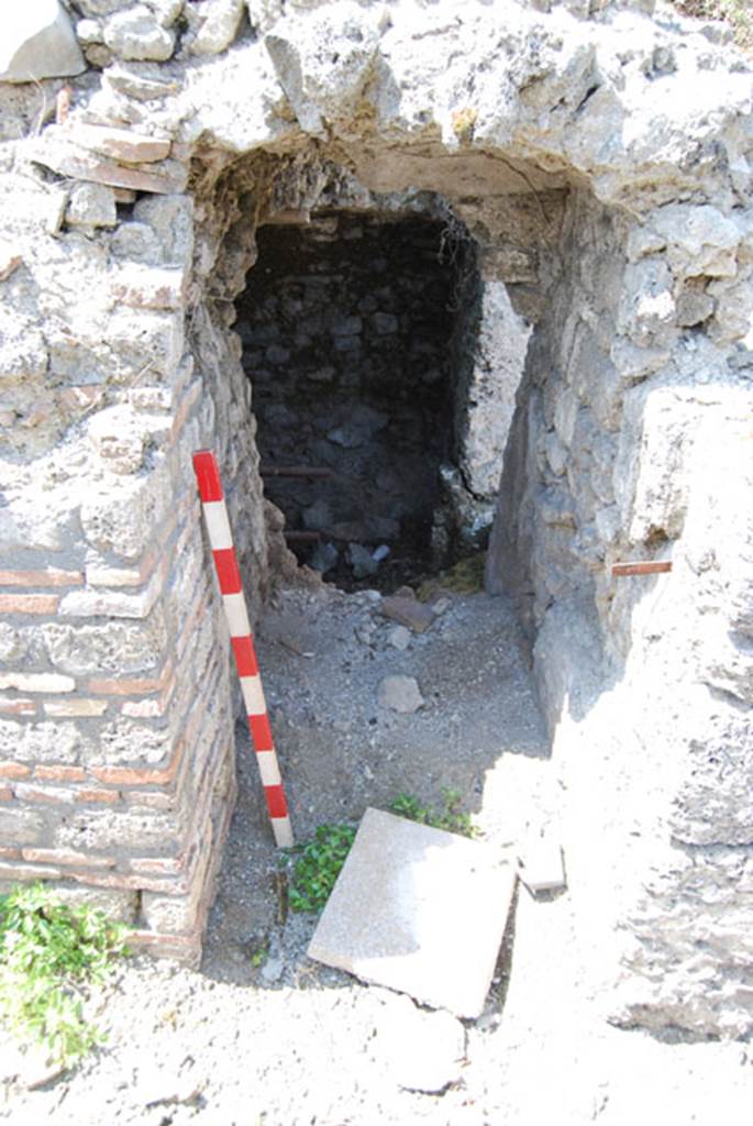 VIII.7.24 Pompeii. June 2009. Looking west towards storage room, from first room in south-east corner of atrium. Photo courtesy of Sera Baker.