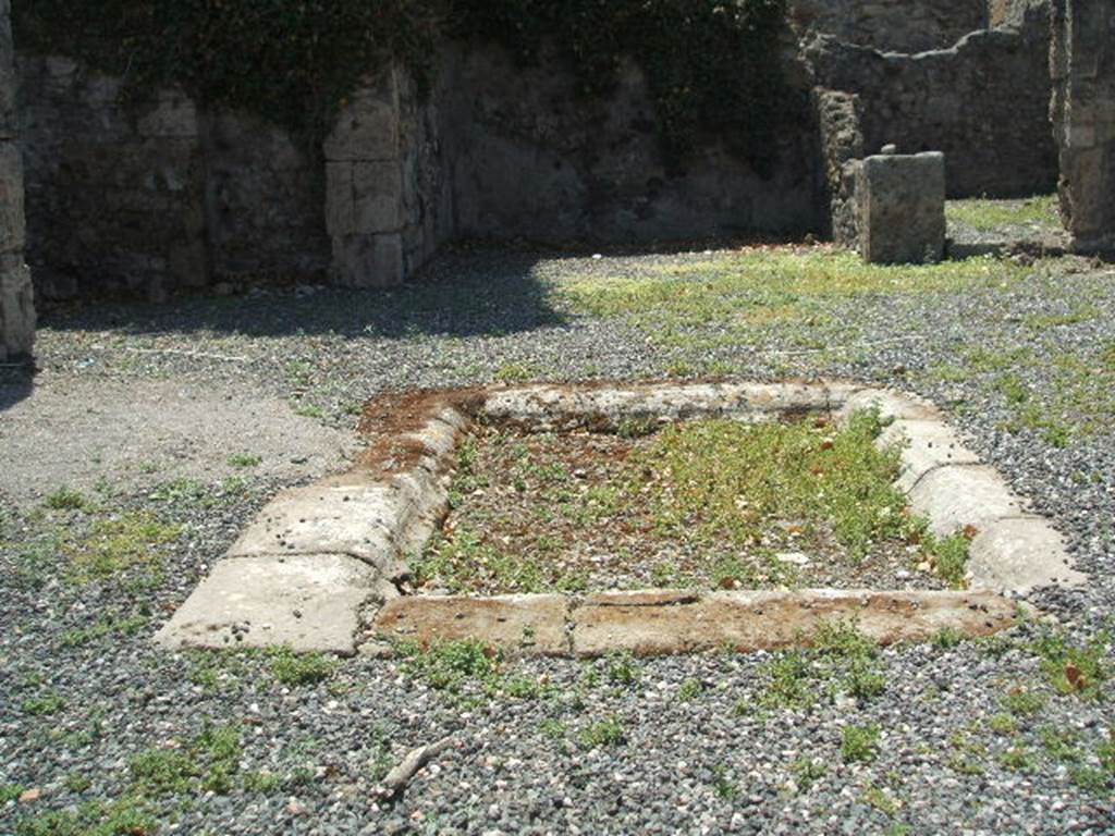 VIII.7.24 Pompeii.  May 2005. Impluvium in atrium.