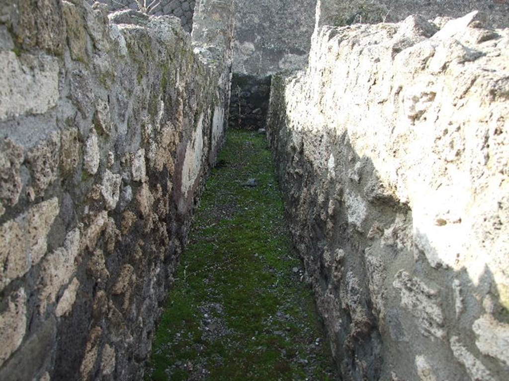 VIII.7.25  Pompeii. December 2006.  Corridor around shrine on podium.