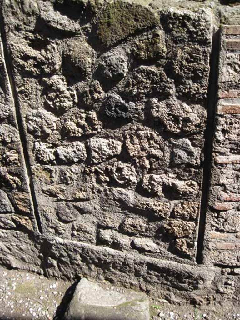 VIII.7.27 Pompeii. September 2010. Blocked doorway half way up passage around the area where it bends, looking east. Photo courtesy of Drew Baker.
