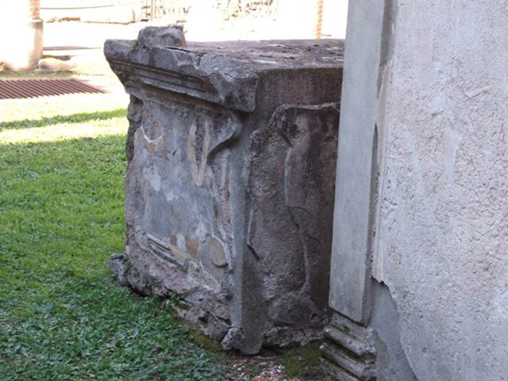 VIII.7.28 Pompeii.  March 2009.  Altar, on north side of Purgatorium.