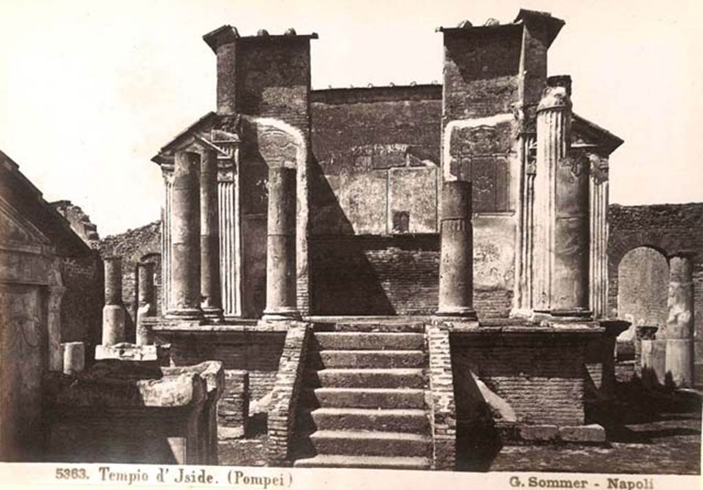 VIII.7.28 Pompeii. Photograph by Sommer, c.1870’s. Photo courtesy of Rick Bauer.