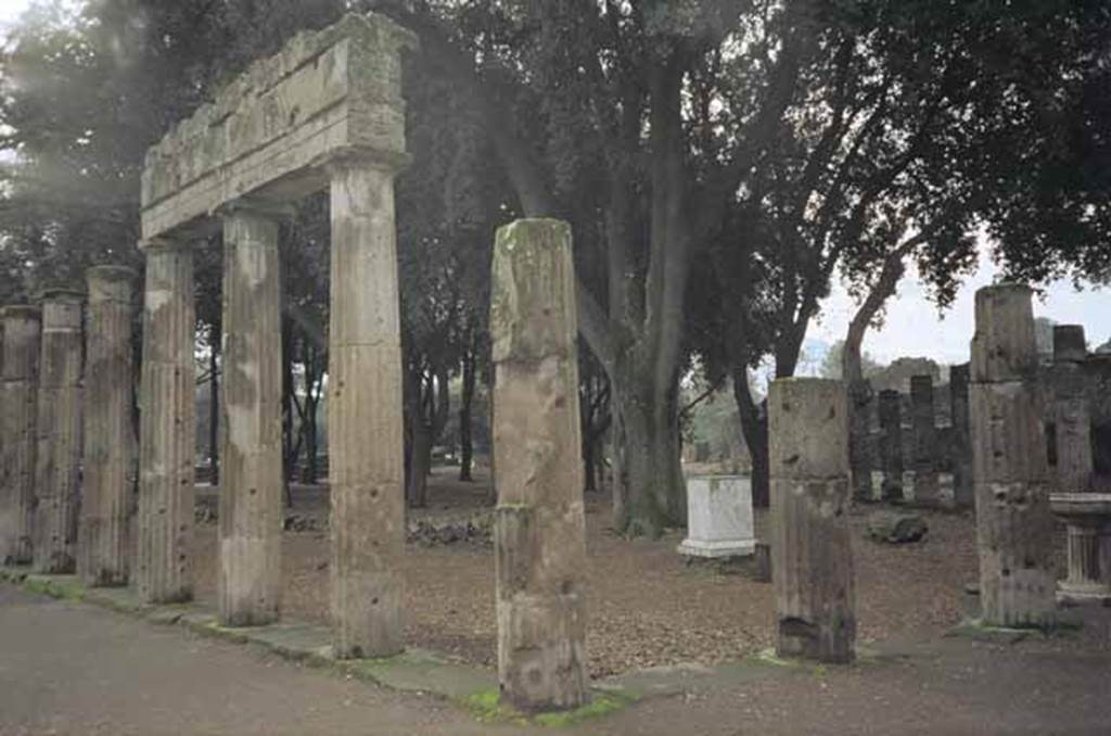 VIII.7.30 Pompeii. May 2010. Triangular forum north-east corner. Photo courtesy of Rick Bauer.