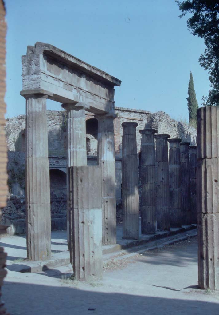 VIII.7.30, Pompeii, 7th August 1976. Looking south along east side.
Photo courtesy of Rick Bauer, from Dr George Fay’s slides collection.

