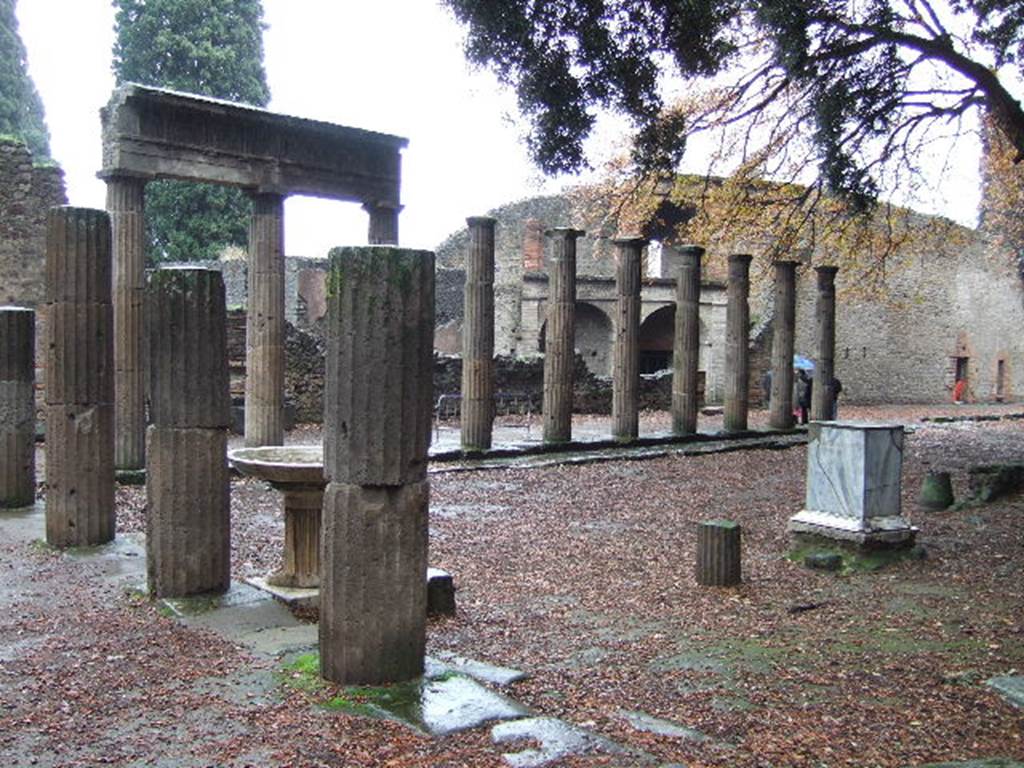 VIII.7.30 Pompeii. December 2005. Triangular Forum looking east from north side..