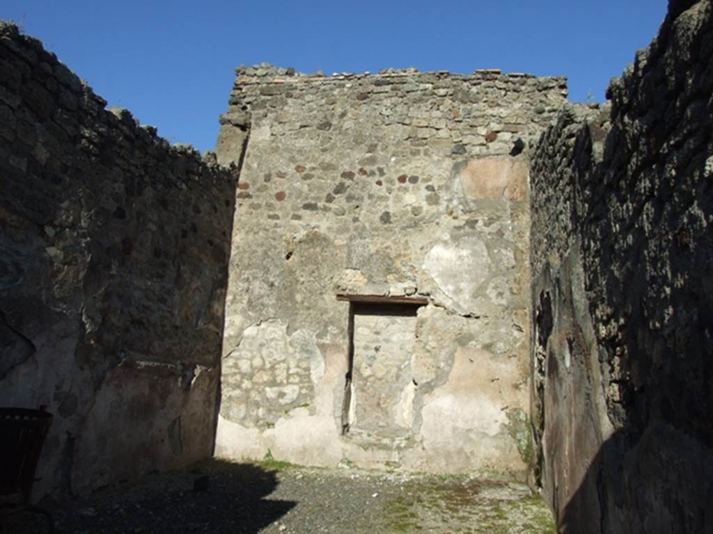 IX.1.6 Pompeii. March 2009. East wall of rear room.