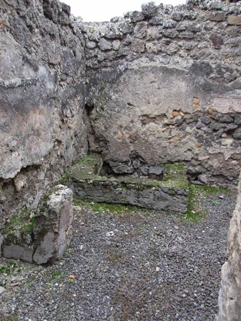 IX.1.12 Pompeii. December 2007.  Room in north-west corner next to corridor, kitchen. Looking west.
