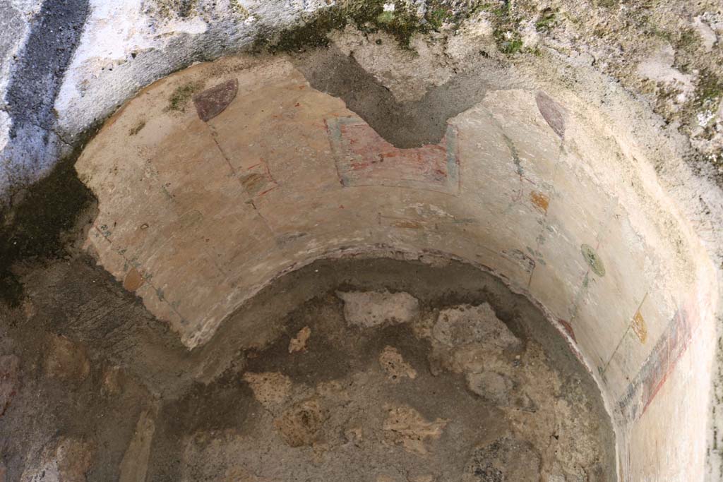 IX.1.18 Pompeii. December 2018. Detail of ceiling of vaulted niche. Photo courtesy of Aude Durand.