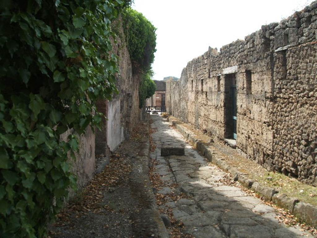 IX.7 Pompeii. May 2005.         Vicolo di Tesmo looking south.           IX.1.29 