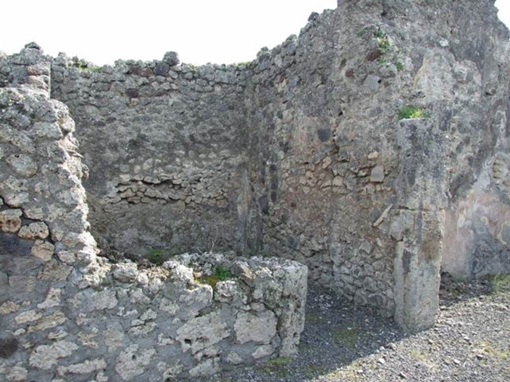 IX.2.18 Pompeii. March 2009.  Doorway to Room 7, Cubiculum.