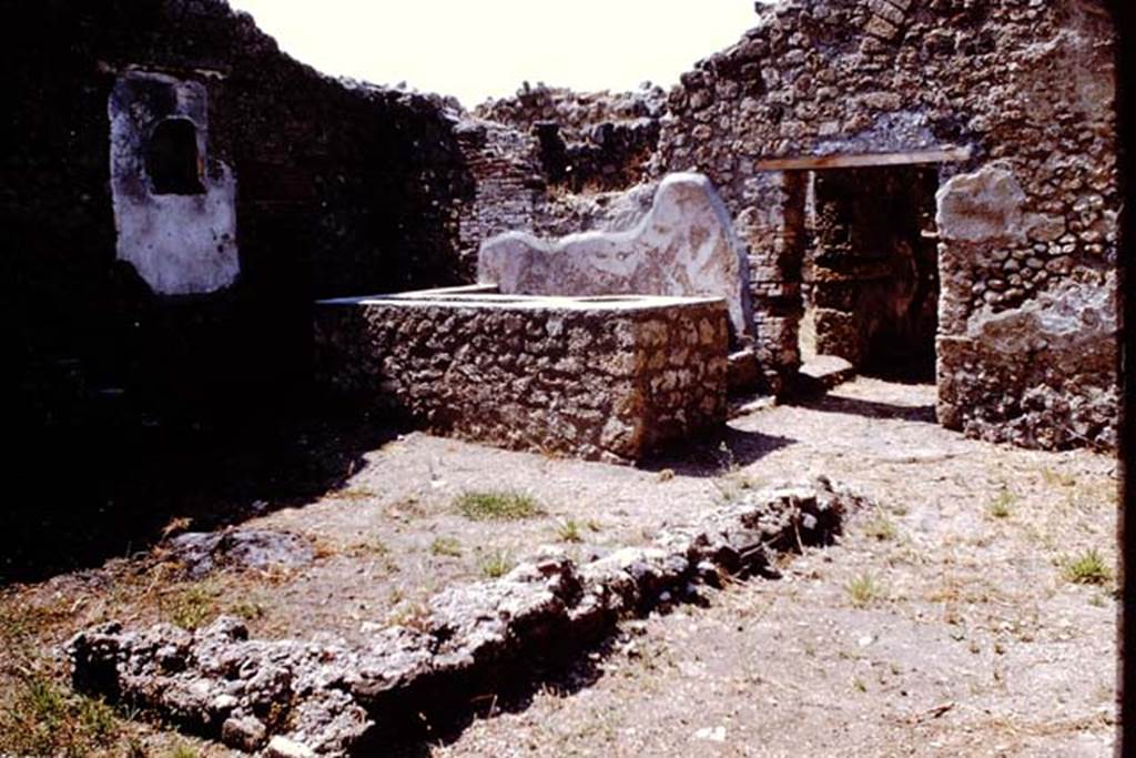 IX.2.24 Pompeii. 1966. Looking towards north-west corner.  Photo by Stanley A. Jashemski.
Source: The Wilhelmina and Stanley A. Jashemski archive in the University of Maryland Library, Special Collections (See collection page) and made available under the Creative Commons Attribution-Non Commercial License v.4. See Licence and use details.
J66f1005
